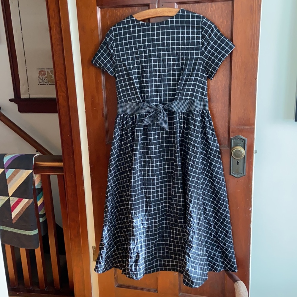 Grid Pattern Dress - image 6